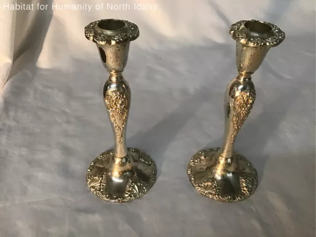 Vintage Godinger Silverplated Candlesticks