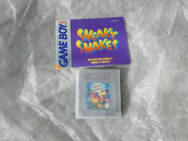 Jeu Nintendo Game Boy : Sneaky Snakes + Notice mode d'emploi