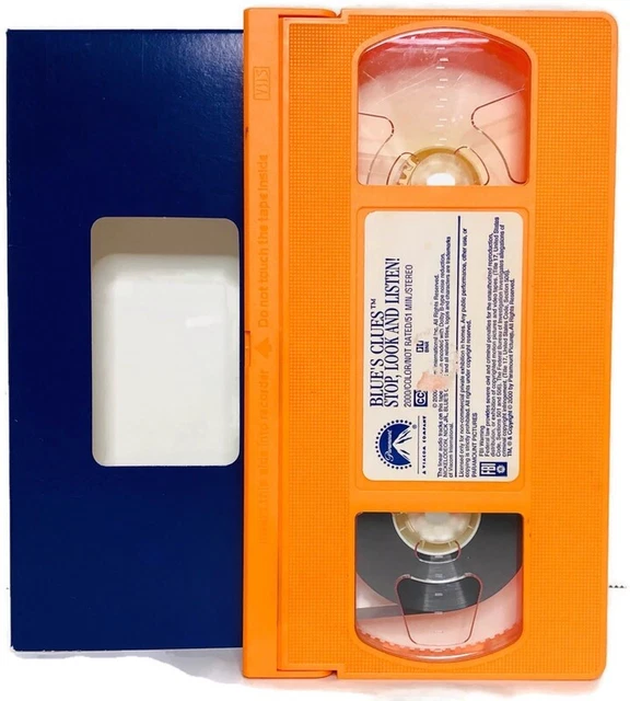 BLUE'S CLUES VHS Tape Stop, Look And Listen Nick Jr. Children's