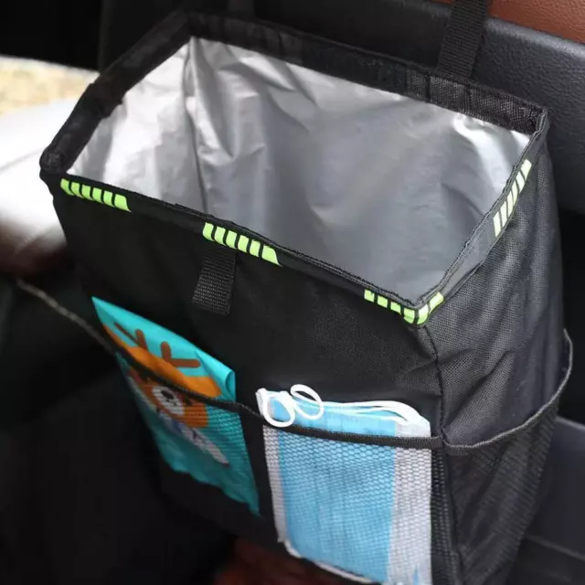 Sacchetto spazzatura impermeabile auto contenitore rifiuti deposito rifiuti NUOVO scatola organizer nuovo B7