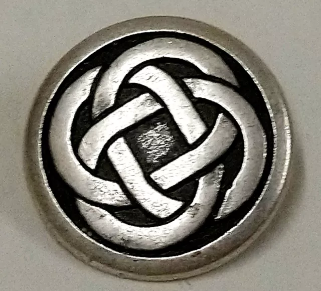 Metal Silver Celtic Shank Buttons 19mm - Choice of Pack Size