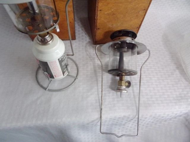 2 Or Pair Single Mantel Insta-Lite Lp Lanterns W Boxes Coleman Fuel 3