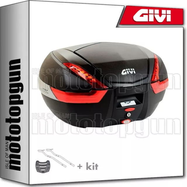 Givi Top Case V47Nn + Porte-Paquet Yamaha Xjr 1300 2001 01 2002 02