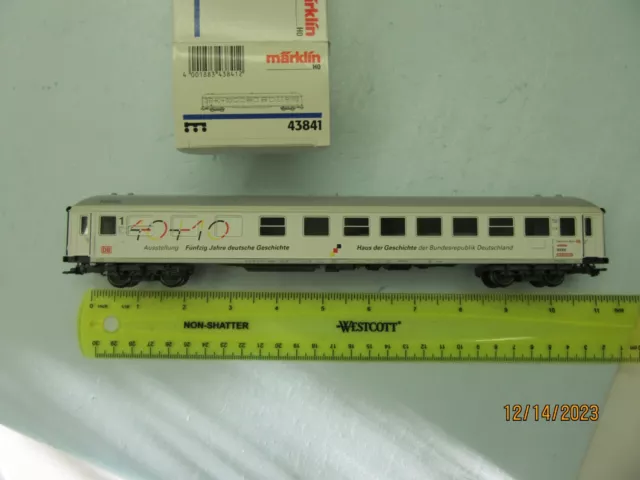 HO - Marklin 43841 Exhibition Passenger Car DB "50 years House of History" - NIB