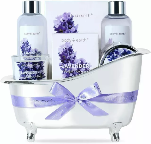 ✅⭐⭐⭐⭐⭐ Set de Regalo Mujer Lavanda con Baño de Burbujas