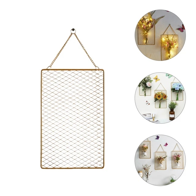 Panier Métallique Mural ANZOME - Organisateur Grille Murale, Blanc - Rangement Cuisine/Bureau