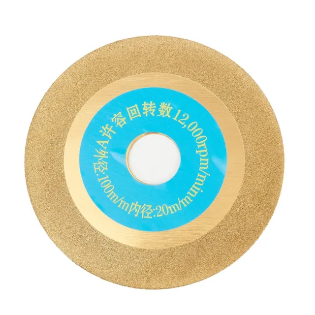 1*100 Mm Diamond Coated Grinding Wheel Disc Gold For Carbide Stone Angle Grinder