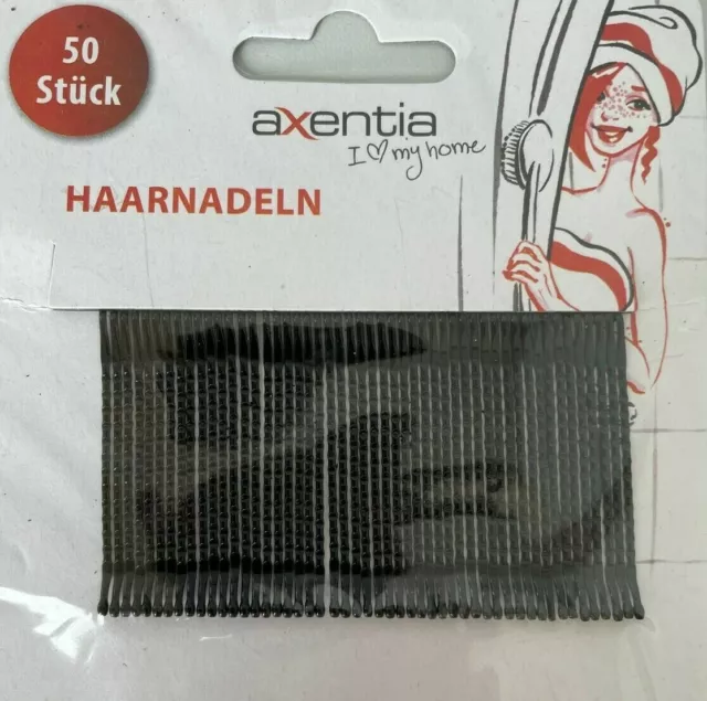 50 Haarnadeln Haarklemmen Nadeln SCHWARZ 4,5cm Haarklammern Klammern Haarspange