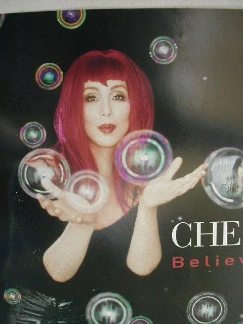 Cher Promo Poster Believe Bubbles & Velvet 2