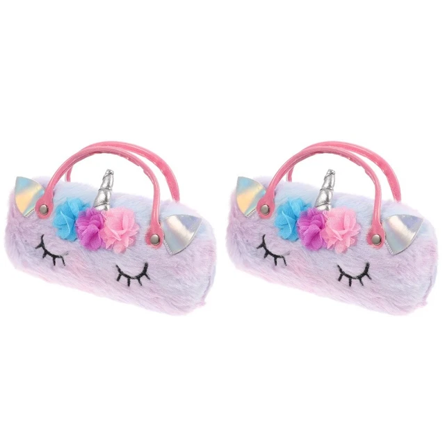 2x Kids Girls Reading Handheld Eyeglass Case Glasses Case for Kids Boys Girl