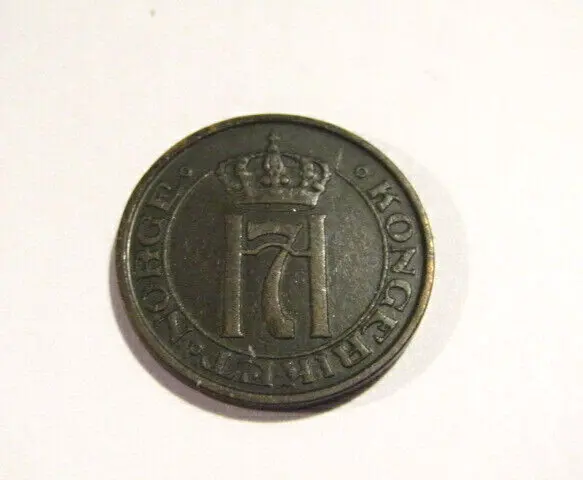 Norway 1909 2 Ore Coin