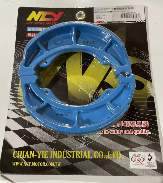 NCY BRAKE SHOES BLUE : GY6, GENUINE BUDDY 125/150/170i