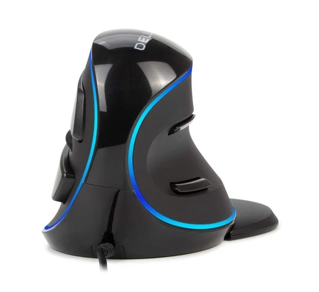 DELUX WIRED ERGONOMIC Mouse, Programmable Large Vertical Mouse (M618PU ...