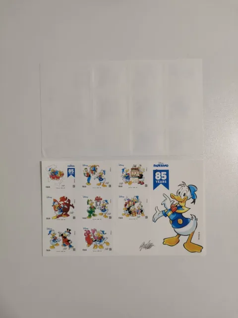 Mini Foglio Francobolli 2019 Paperino 85 Anni Lucca Comics Years Italia Disney