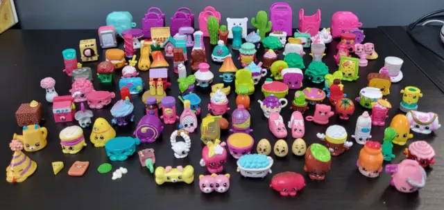 Shopkins Figures & Bags Bundle 100+ Figures Some Rare / Mix Seasons