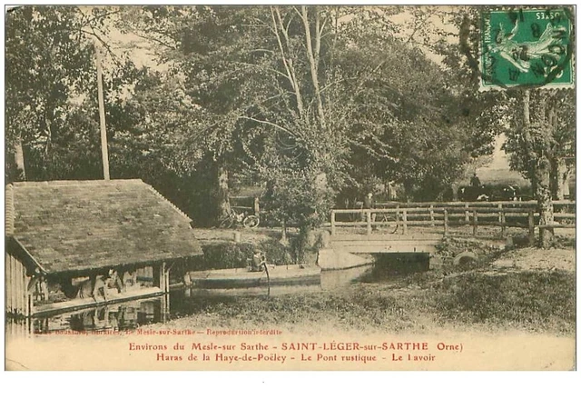 61.SAINT LEGER SUR SARTHE.n°25420.HARAS DE LA HAYE DE POELEY.LE PONT RUSTIQUE.