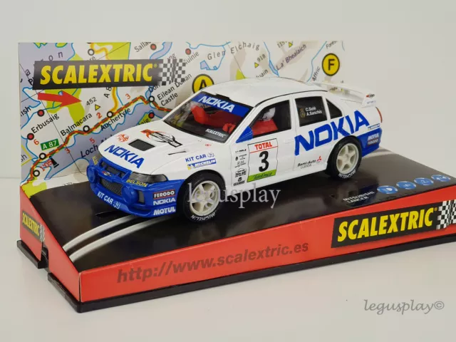 Slot car scx scalextric 6065 Mitsubishi Lancer Nokia #3 Suola - Sanchís 2