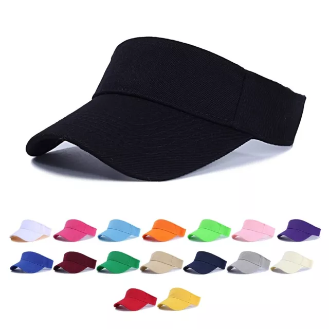 Unisex Plain Visors for Women Men Summer Visor Cap Outdoor Sun Hats Top Air Caps