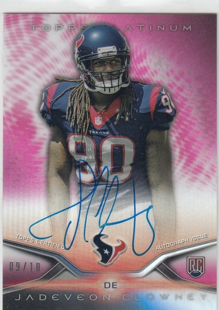 2014 Jadeveon Clowney Topps Platinum PINK ROOKIE AUTO /10 - #9 Texans Browns RC