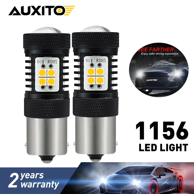 AUXITO 100W 7506 1156 Ba15s P21W WHITE LED Backup Reverse Light Bulb 2800LM 14K
