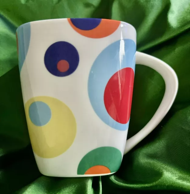 Churchill Fine China RETRO  "PINBALL"  60's Look/Psychedlc Coffee Mug Multicolor