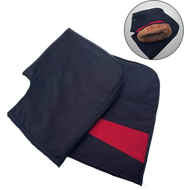 Gants de guidon moto coupe-vent et imperméables noir + rouge