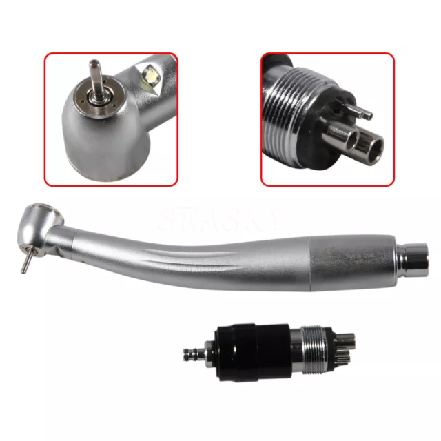 Dental High Speed E-generator LED Turbine Handpiece 4Hole Quick Coupler for NSK