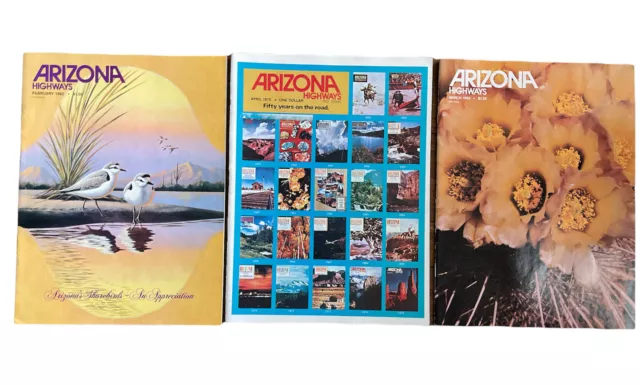 Arizona Highways Magazine lot of 3 1975 1982 1983