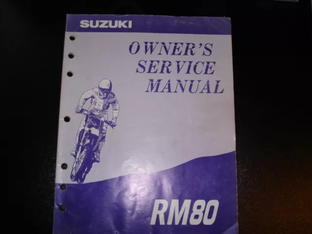 Suzuki 1994 RM80 Owner's Service Manual P/N 99011-02B28-03A