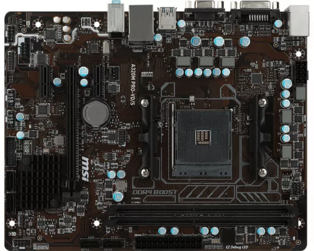 Carte mère AMD A320-DDR4+(VGA+DVI) Socket AM4