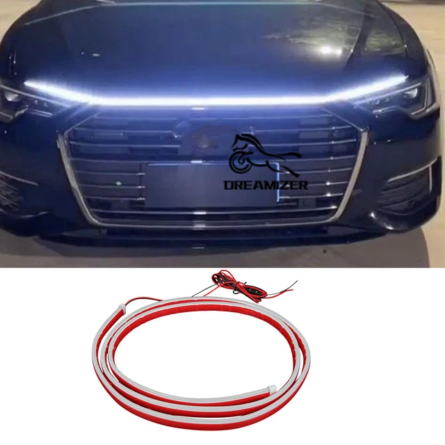 71& CAR LED Hood Light Strip White Running Daytime Lights For Audi Q3 Q4 Q5 Q6 30.84 PicClick CA