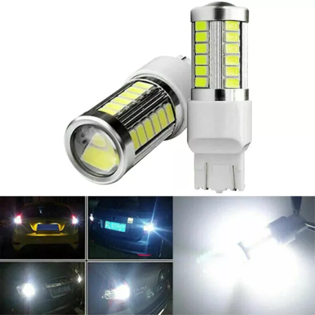 2x W21/5W T20 33 SMD LED Birne Auto Blinker Bremslicht Lampe Glühbirnen 12V 6 W