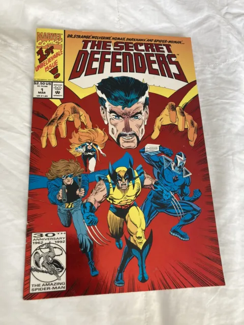 The Secret Defenders VINTAGE Comic book inherited old collection vintage books