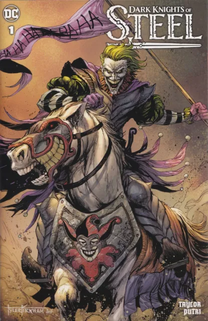 DARK KNIGHTS OF STEEL #1 (TYLER KIRKHAM JOKER HORSE VARIANT) Comic Book ~ DC