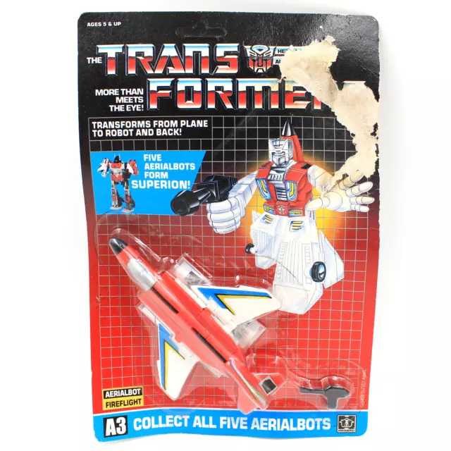 Transformers G1 Aerialbot Fireflight Factory Sealed Unpunched VTG 1986 Hasbro