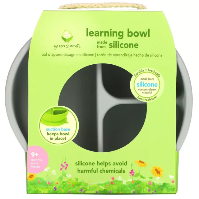 green sprouts Learning Bowl | Helps toddler develop independent eating skills...