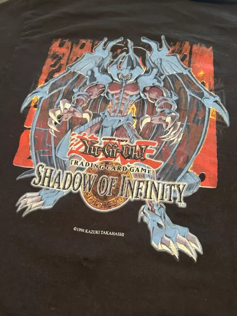 Rare Vintage 1996 Yu-Gi-Oh T-Shirt Shadow Of Infinity Men's Small