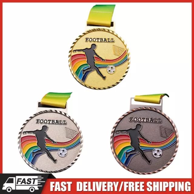 Athletic Game Football Medals Kirsite Zinc Alloy Soccer Commemorative Metals DE