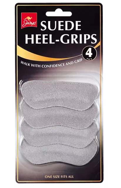 Suede Heel Grips 4 Shoe Inserts Comfort Padded Heel Pad Cushions Universal