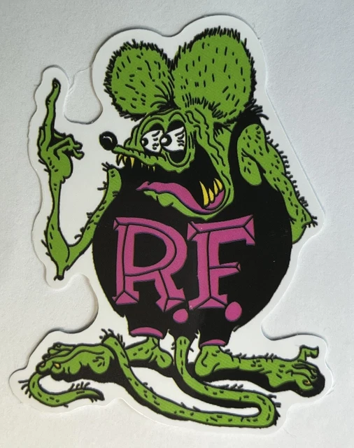 Big Daddy Ed Roth - Hot Rod Racing PINK Rat Fink Rat Rod R. F. JDM Vinyl Sticker Big Daddy Ed Roth - Hot Rod Racing PINK Rat Fink Rat Rod R. F. JDM Vinyl Sticker