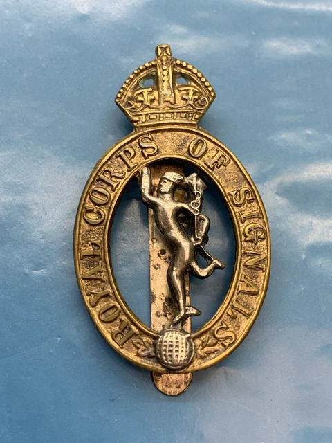 ORIGINAL WW2 BRITISH Army Kings Crown Cap Badge - Royal Corps of ...