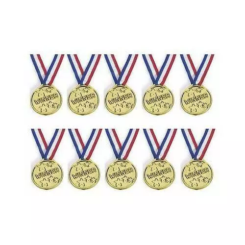 1 to 96 Kids Plastic Gold Medals Winners Sports Day Games Award Prize Party Toys