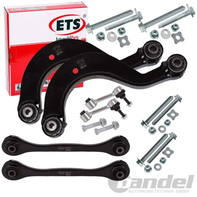 4x QUERLENKER + KOPPELSTANGE + MONTAGESATZ HINTEN für AUDI A3 VW GOLF 5 6 TOURAN