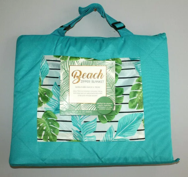 ST. TROPICS BEACH Picnics Parks Zipper Blanket 56.5 X 69 Halia Design 24.00 PicClick