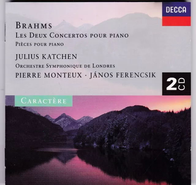 Julius Katchen, Piano - Brahms: Les Deux Concertos pour Piano (2-CD, Monteux)