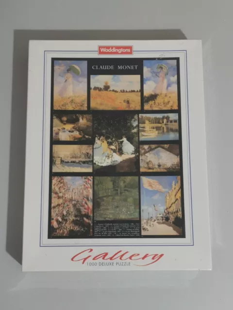 Claude Monet 1000 Piece Jigsaw Puzzle Waddingtons Gallery Collection Sealed
