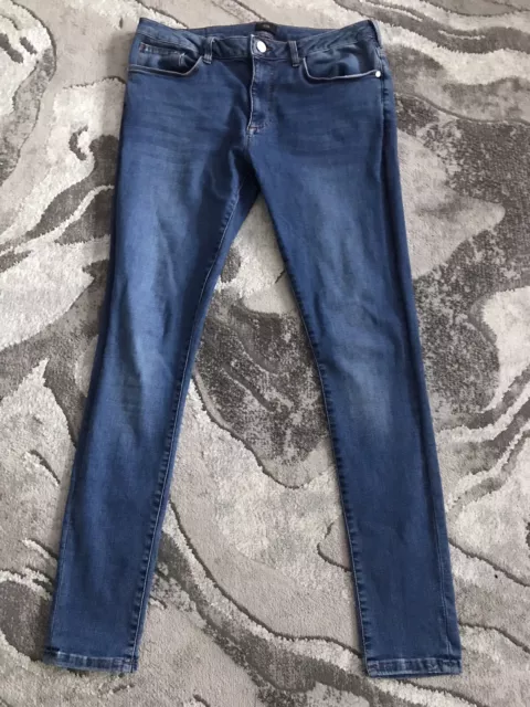 Mens/Boys RIVER ISLAND Spray On skinny Jeans - Size W32 L32