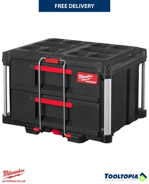 MILWAUKEE PACKOUT 2 Drawer Tool Box Modular Storage System - 4932472129 ...