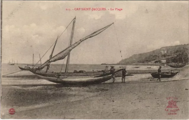 CPA AK VIETNAM CAP-SAINT-JACQUES La Plage INDOCHINA (1222923)