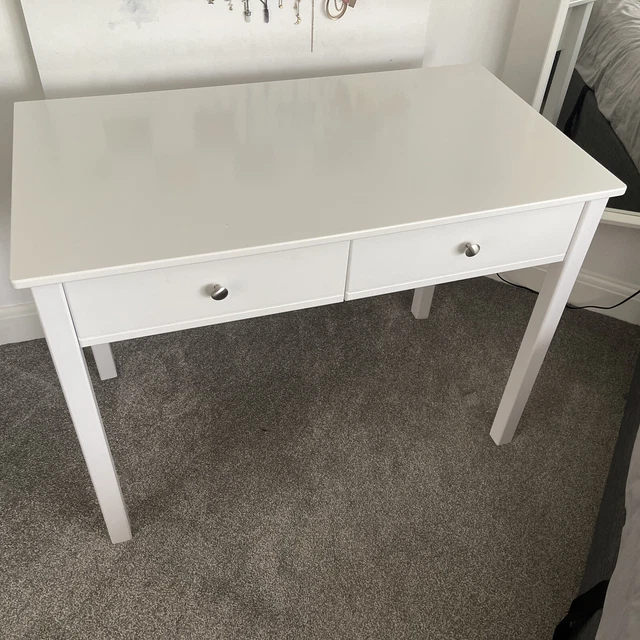WHITE IKEA HEMNES Desk/Dressing Table £39.00 PicClick UK